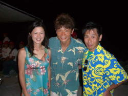 白戸選手と岸野夫妻
