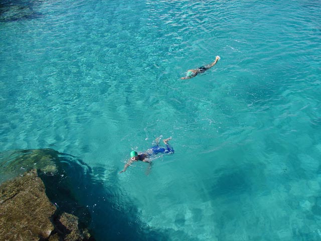 Tinian Turquoise Blue Reef Swim